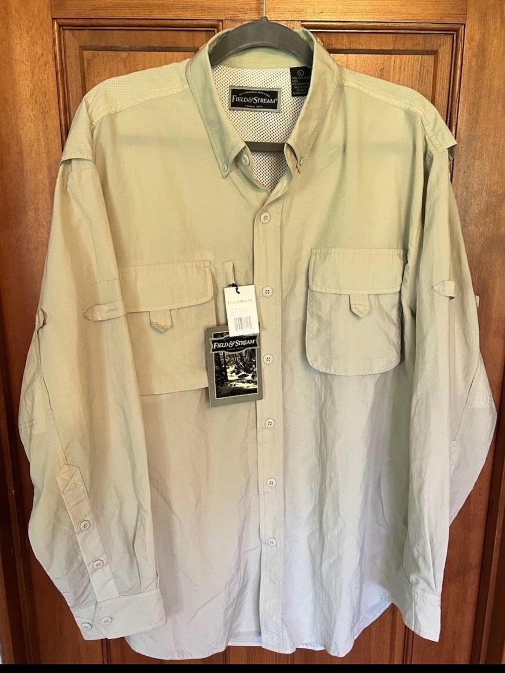 Field & Stream Long Sleeve Outdoor Fishing Shirt Men’s Large NWT